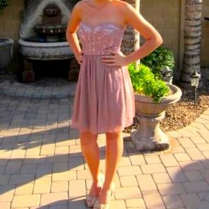 Strapless Homecoming / Wedding Guest Dress